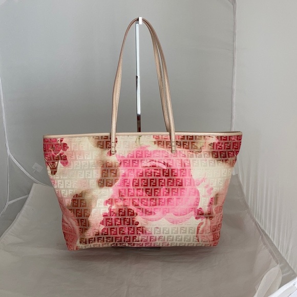 Fendi Handbags - AUTHENTIC FENDI "Watercolor" Top Zip tote